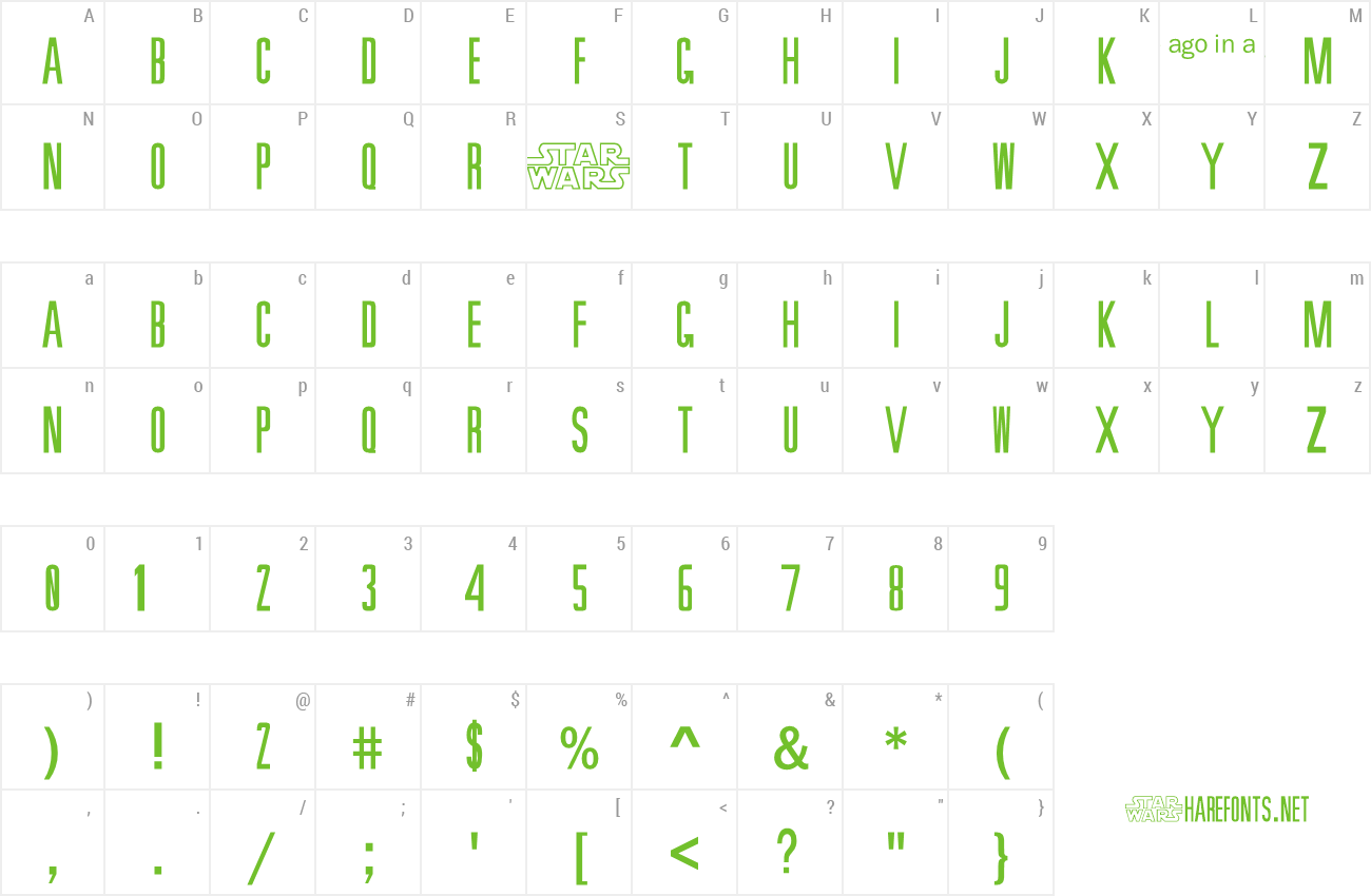 Font SW Crawl Title preview