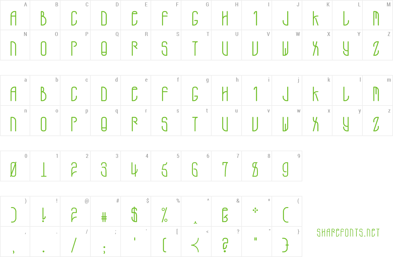 Font ADMONO-Regular preview