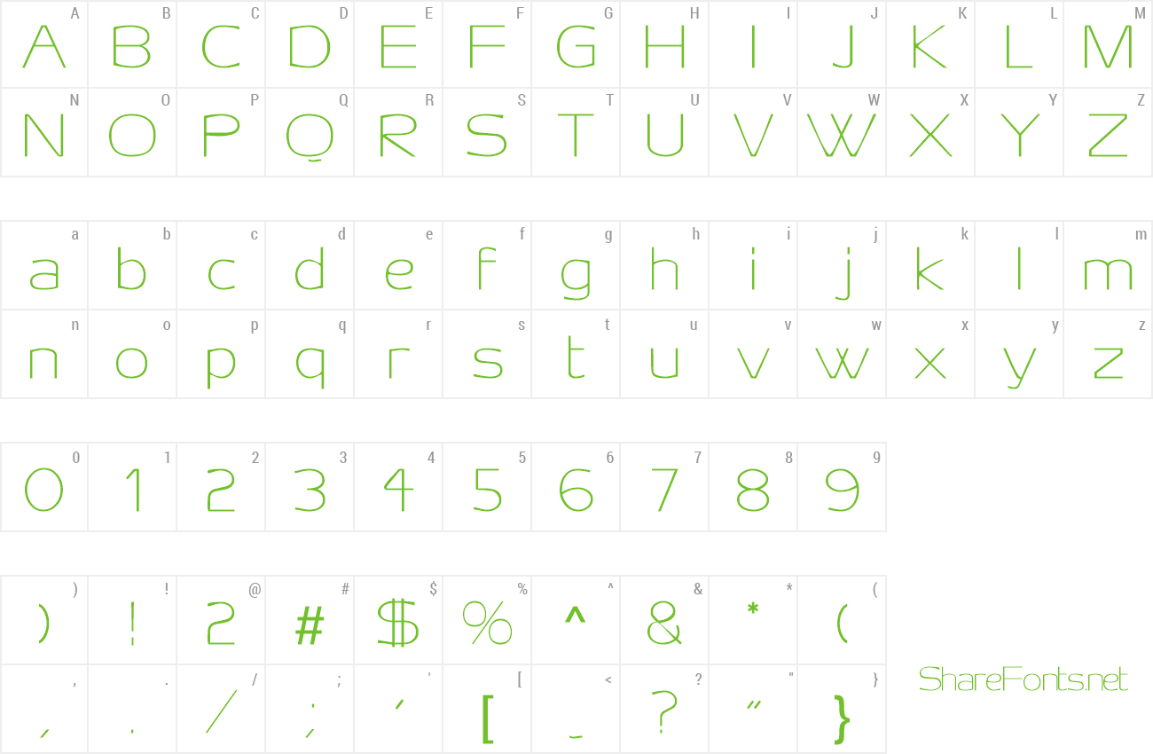 Font AeroDisplaySSK preview