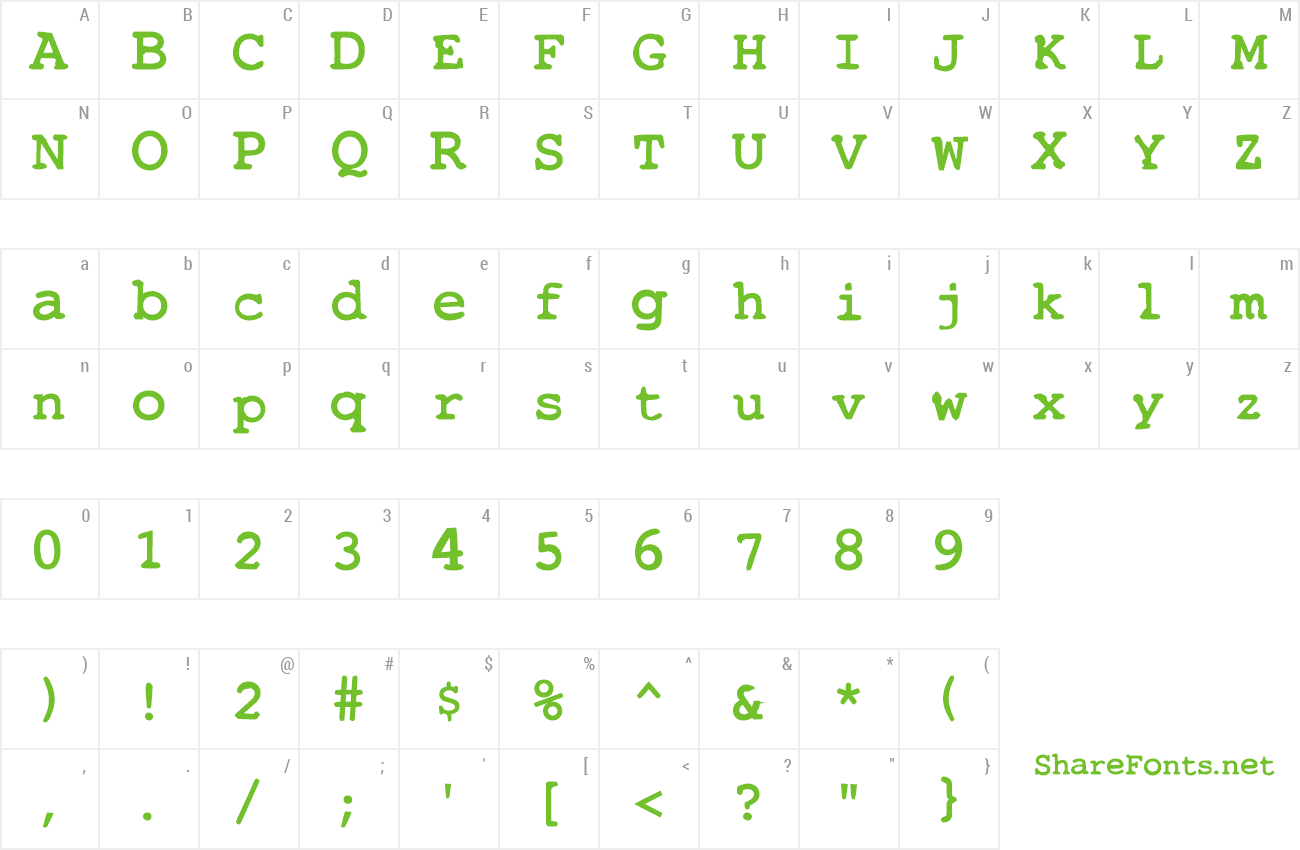 Font AL Messenger preview