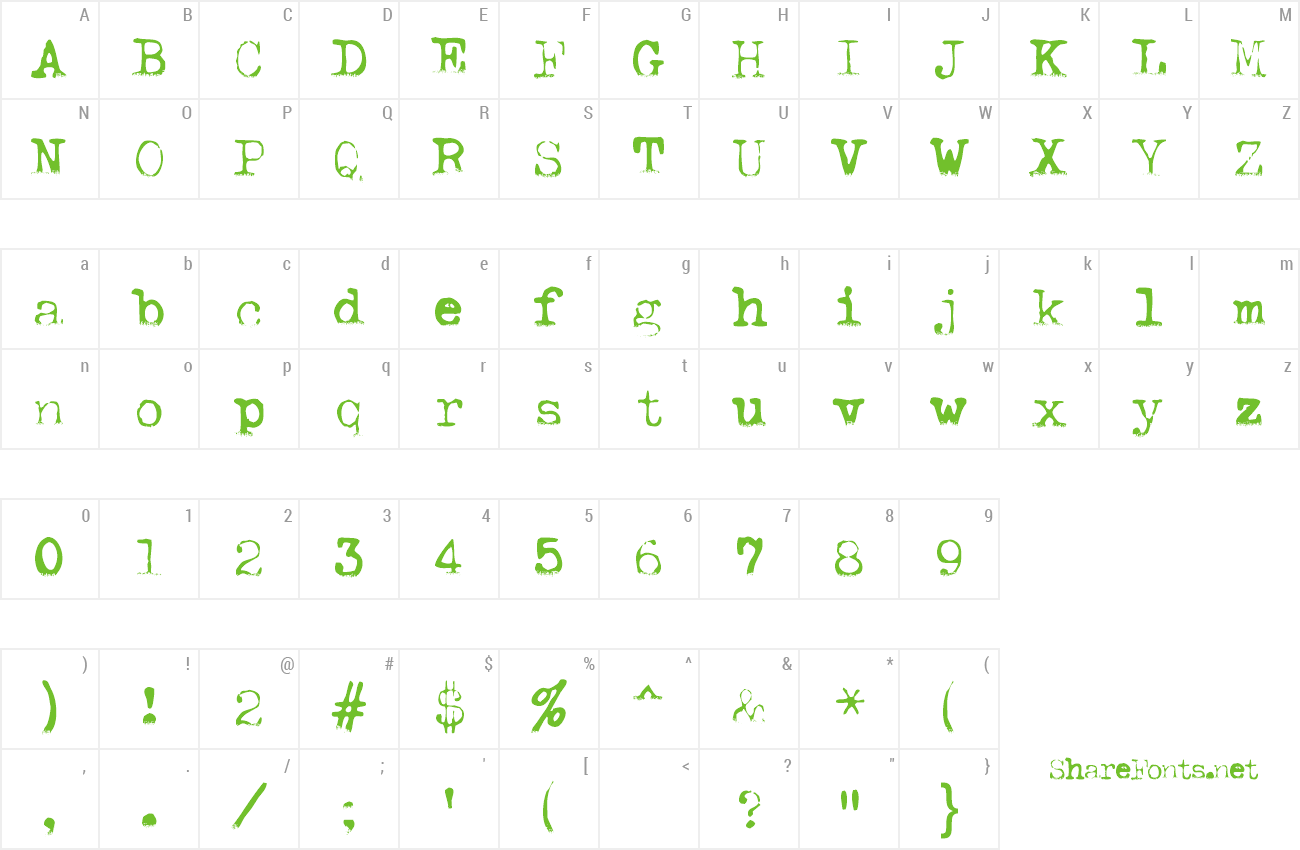 Font AL ModernType preview