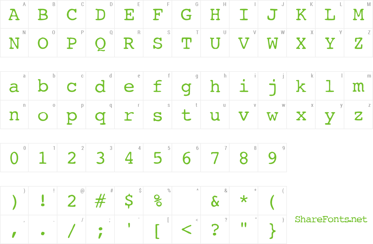 Font AL Post Master preview