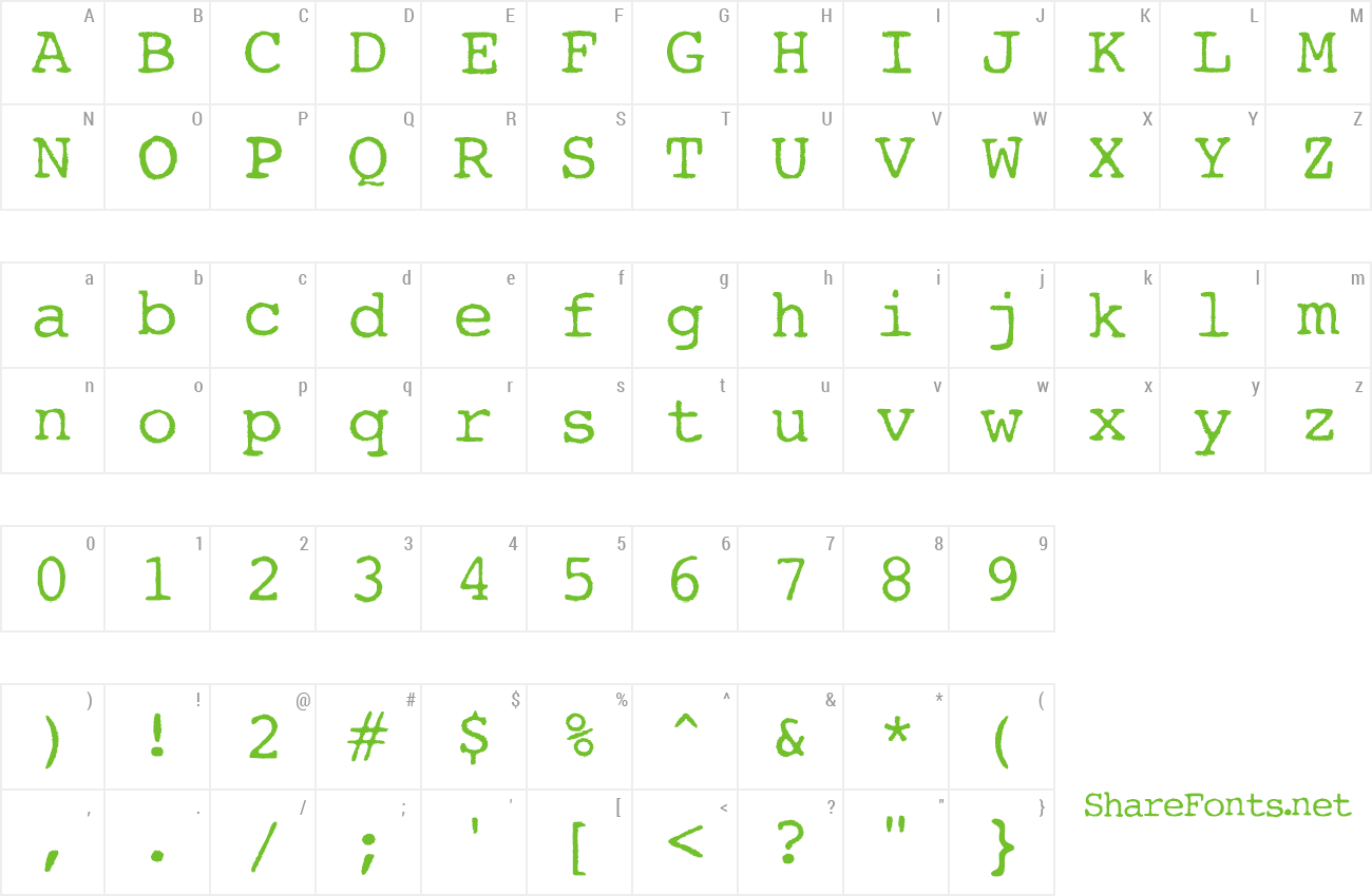 Font AL Worn Machine preview