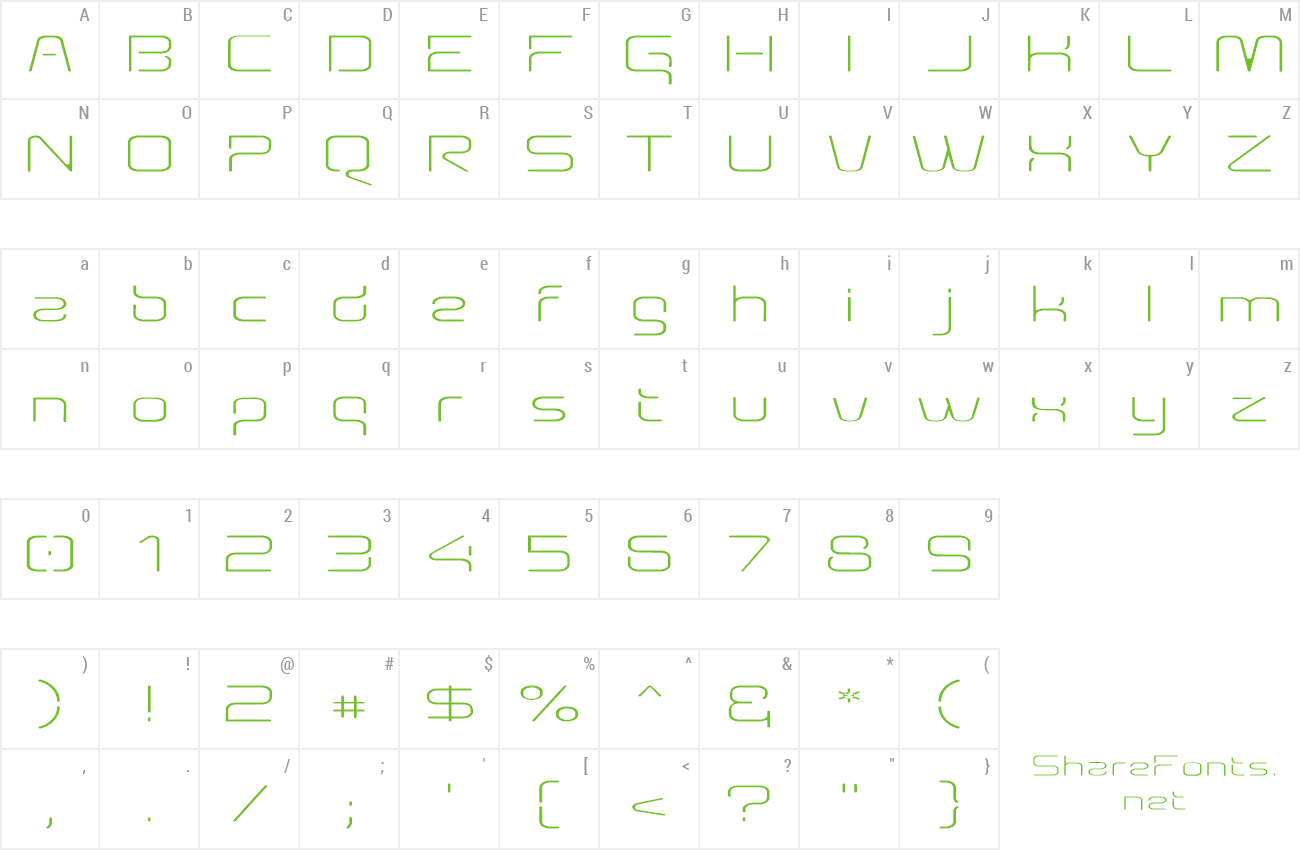 Font Aunchanted Thin Expanded preview