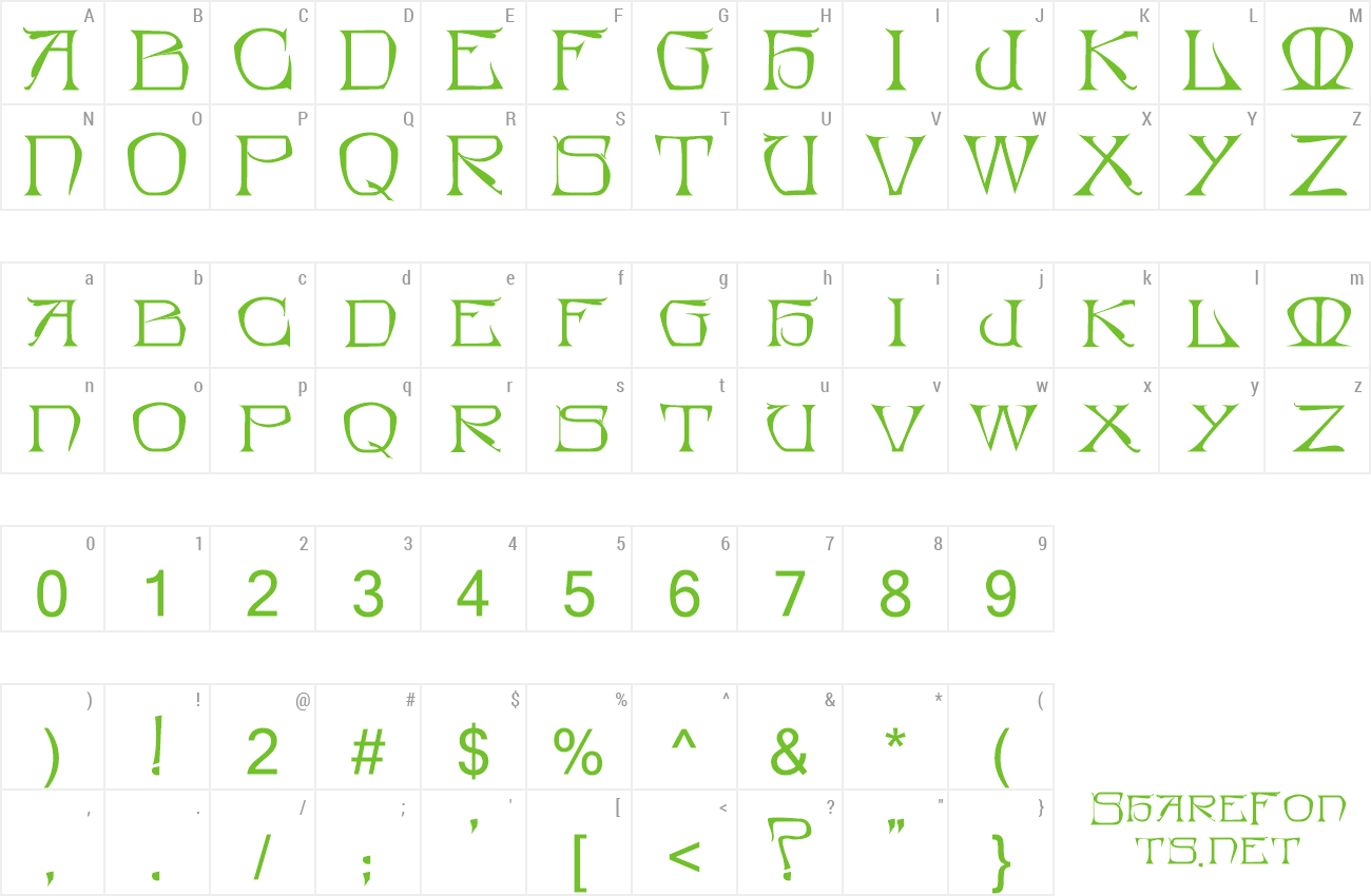 Font Bedegraine!" preview