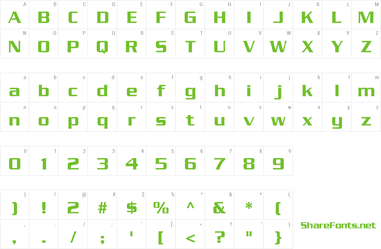 Font BoostSSK preview