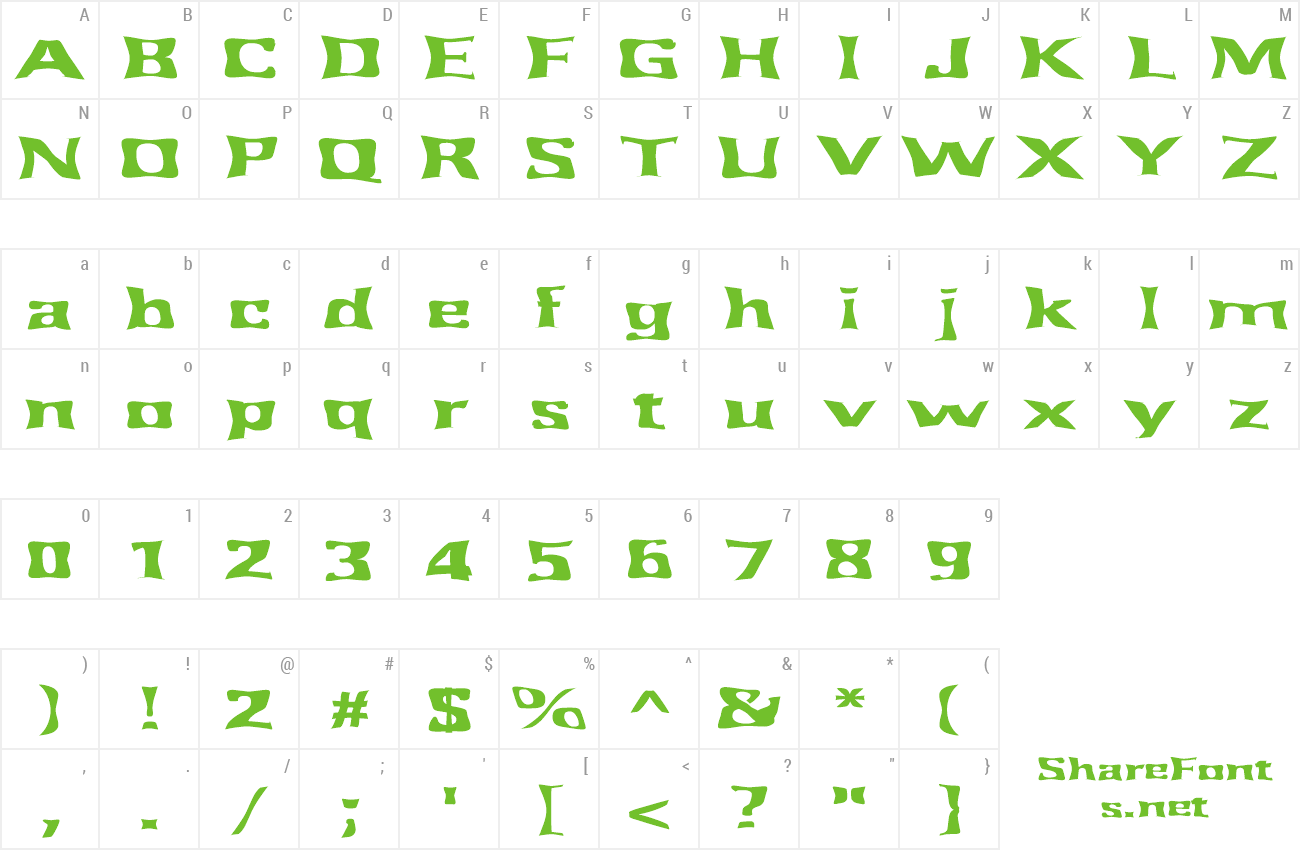 Font FZ WARPED 43 EX preview