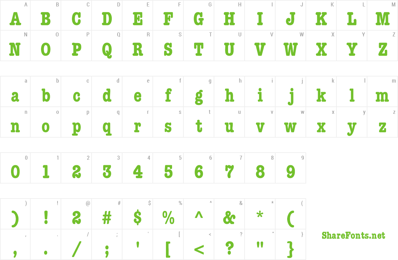 Font KeyboardCondSSK preview