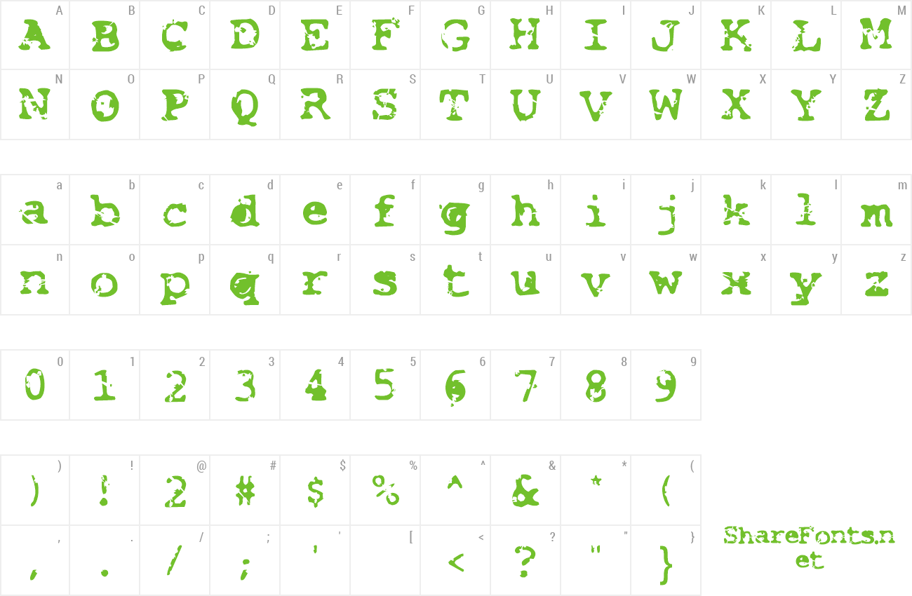 Download Free Font Letter Box
