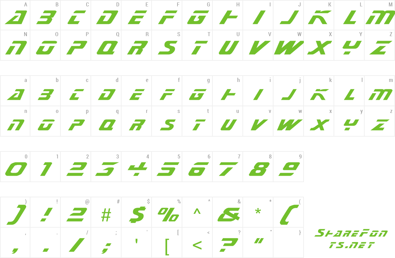 Font MarinerExtended preview