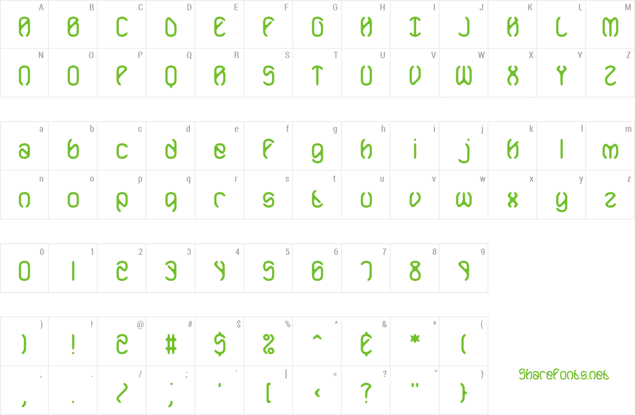 Font Mobilize BRK preview