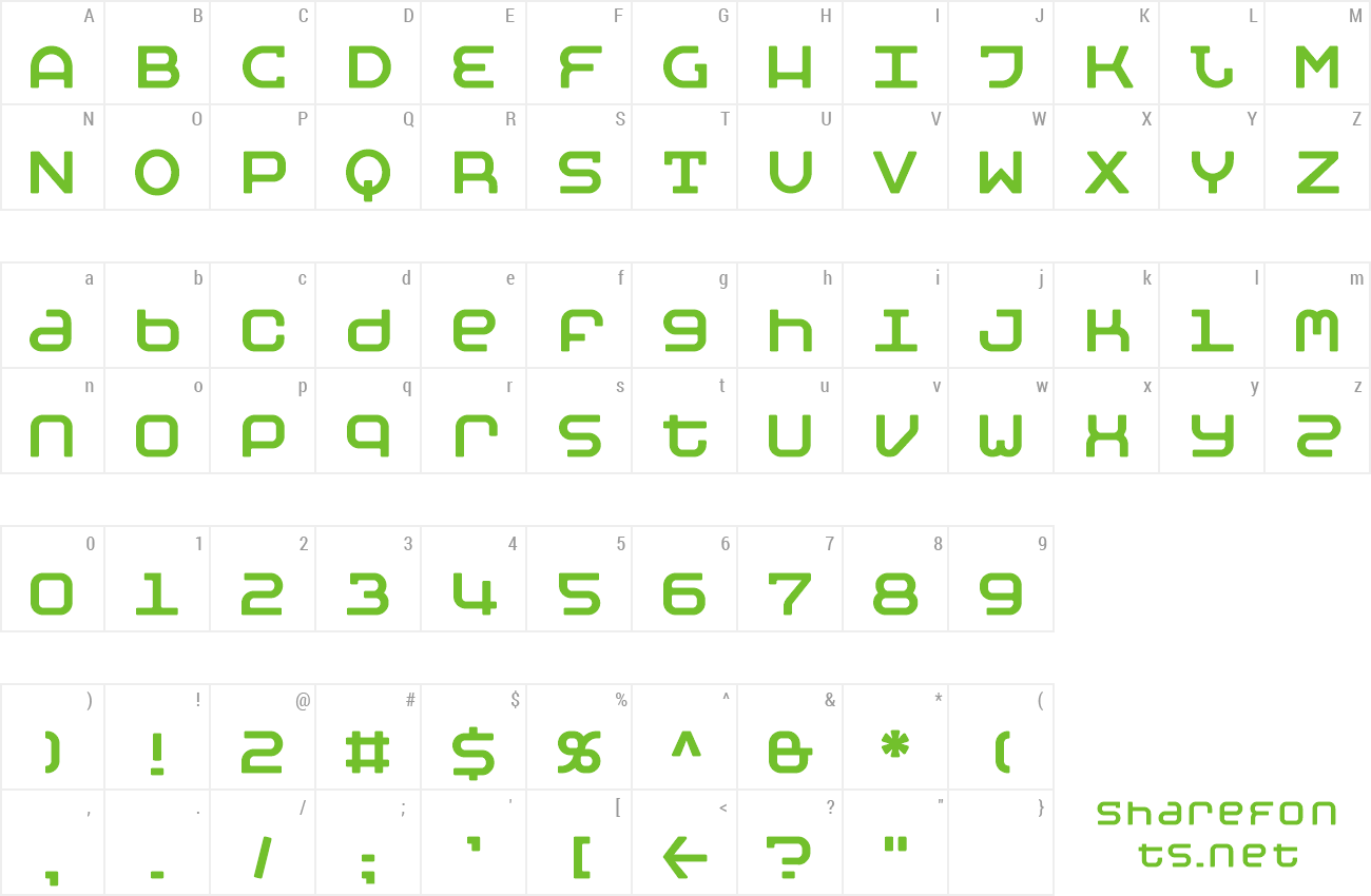 Font MobyRegular preview