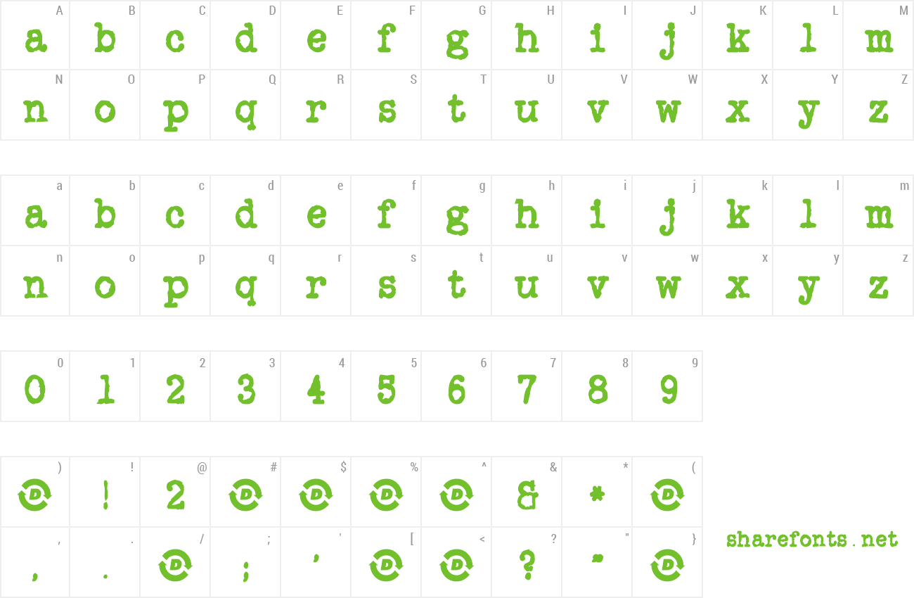 Font OnYourBike preview