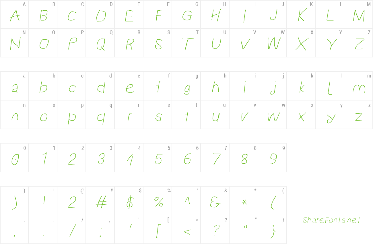 Font Proton preview