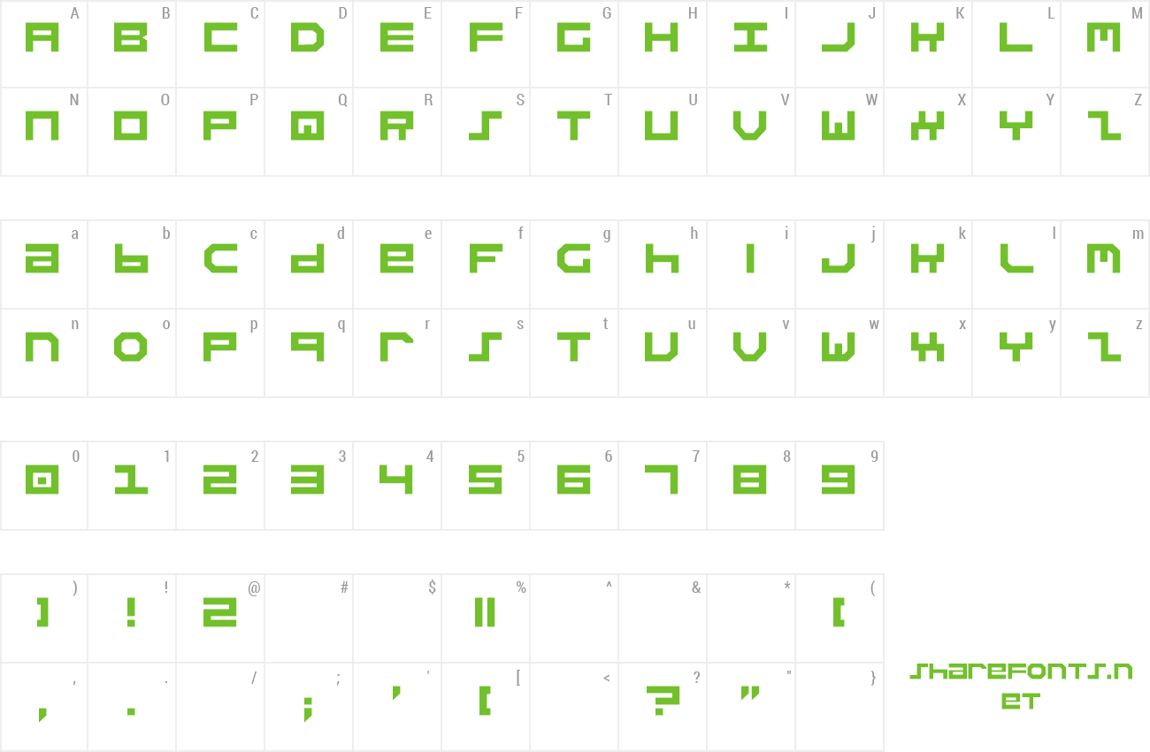 Font Refugee Star preview