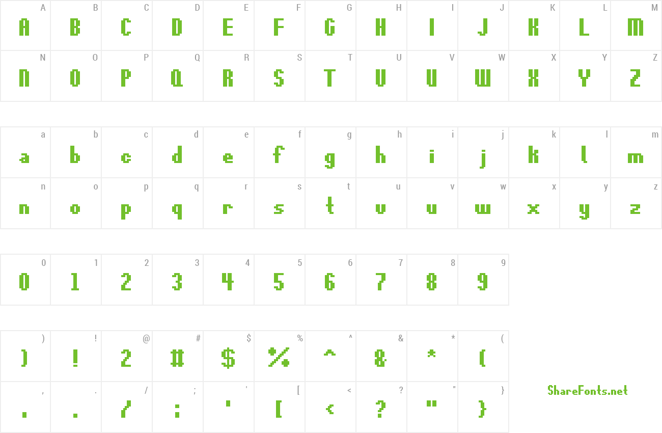 Font Revolute preview