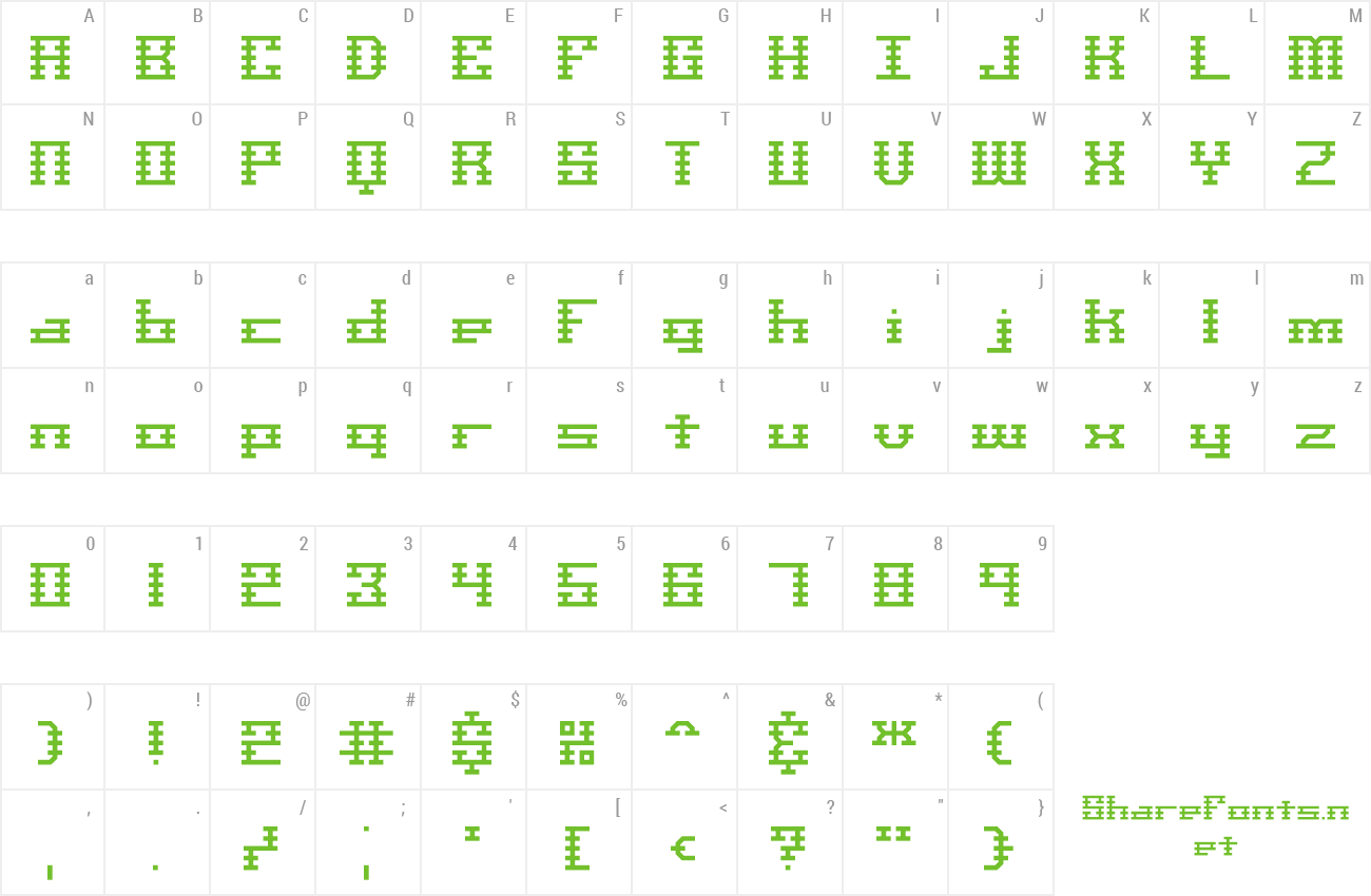 Font Scalelines BRK preview