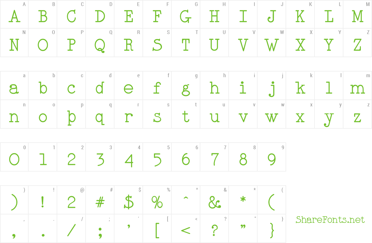 Font Scrubcle preview