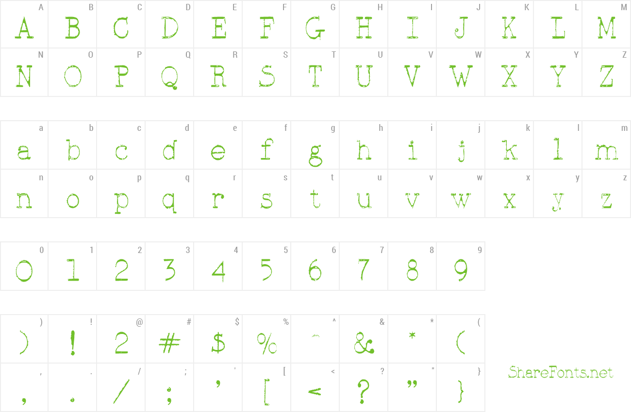 Font Scrublight preview