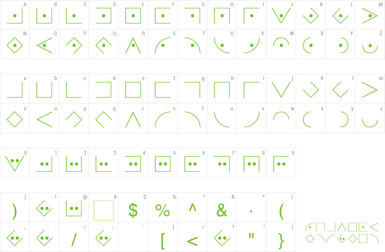 Font Secret Becker preview