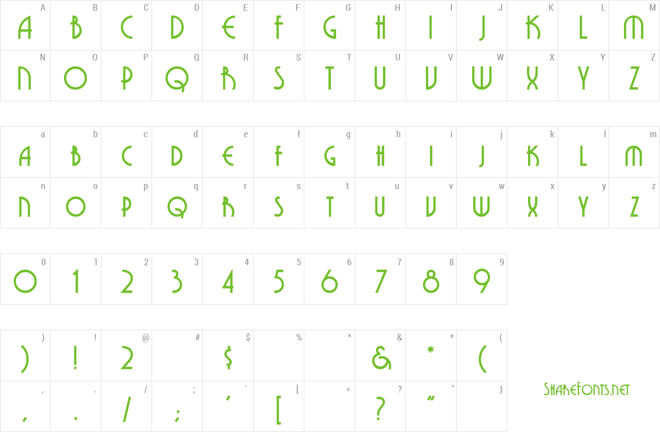Font Sergant preview