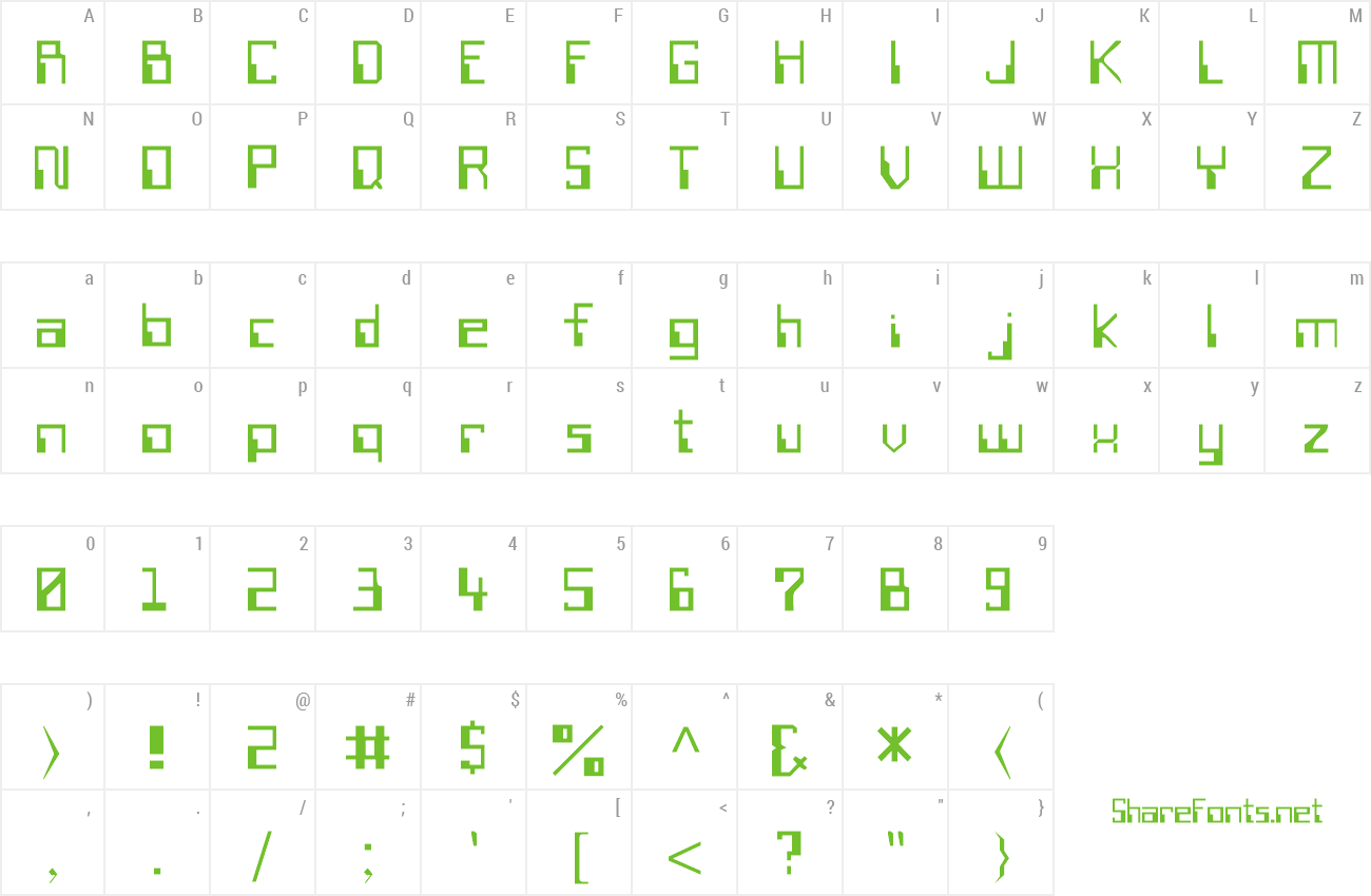 Font Sillycon Plain preview