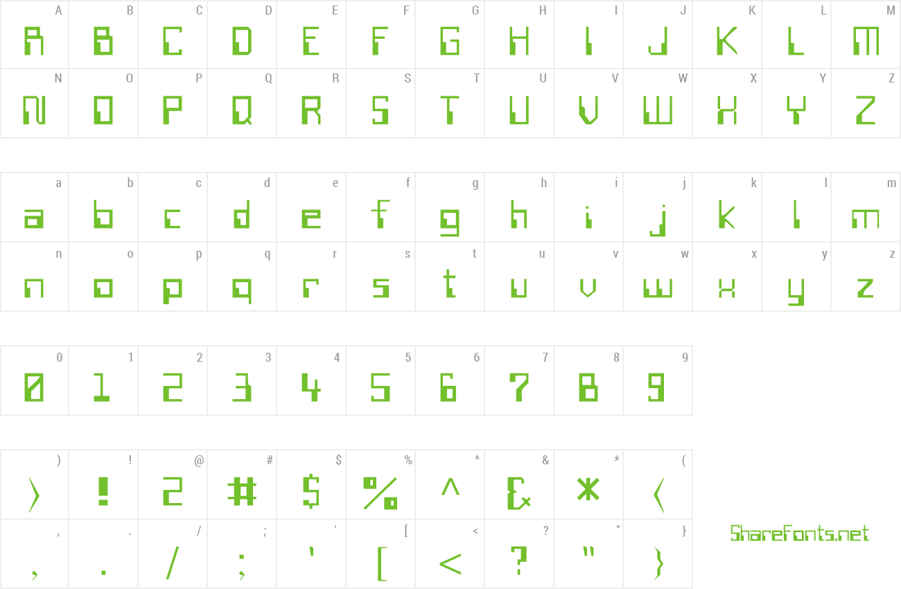 Font SillyconValley preview