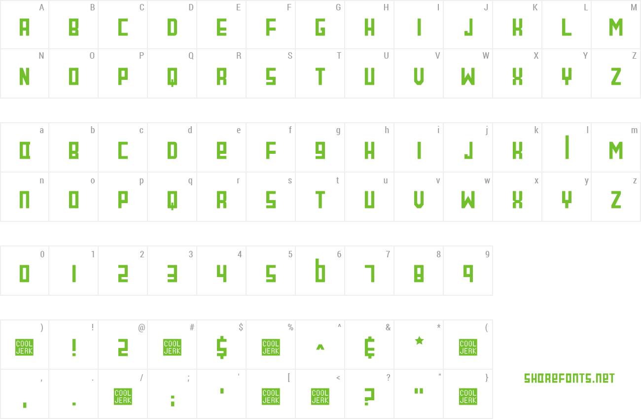 Font Slimline preview