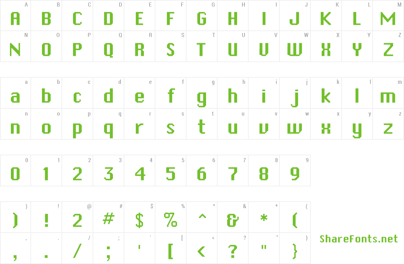 Font Systematic J preview