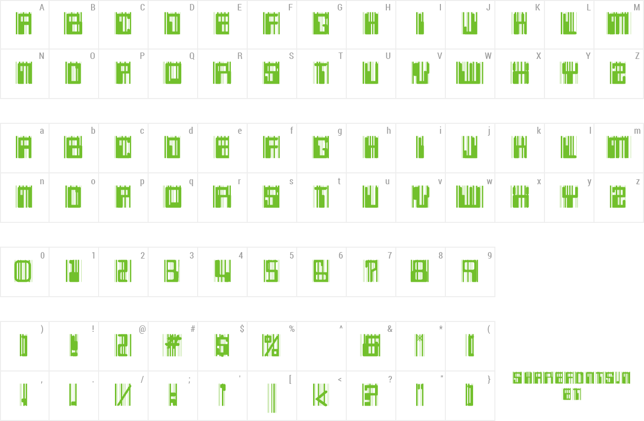 Font Windz 2 preview