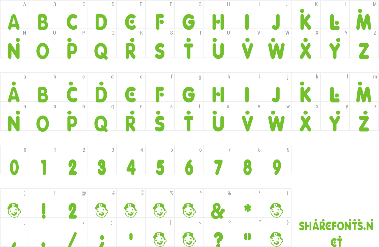 Font YesterMe preview