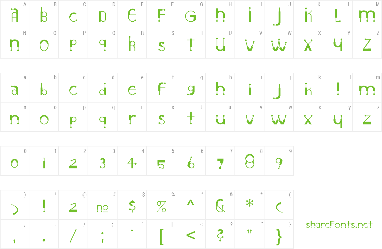 Font Circuitry preview