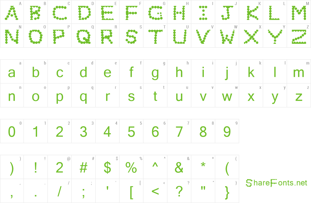 Font Beady preview