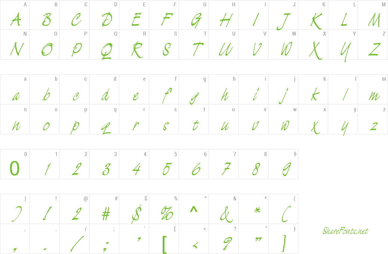 Font EstherBecker preview