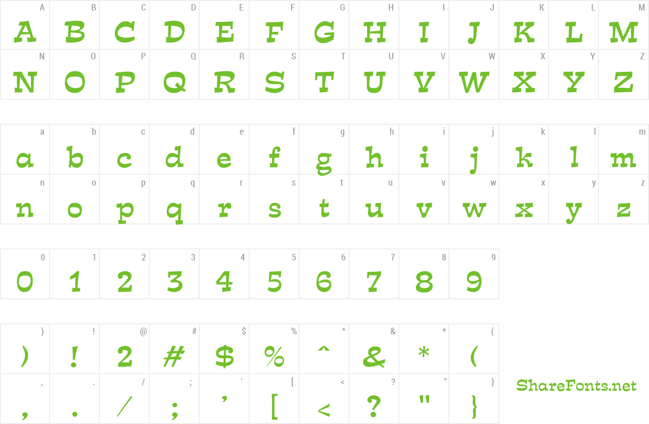 Font Estrella DB preview