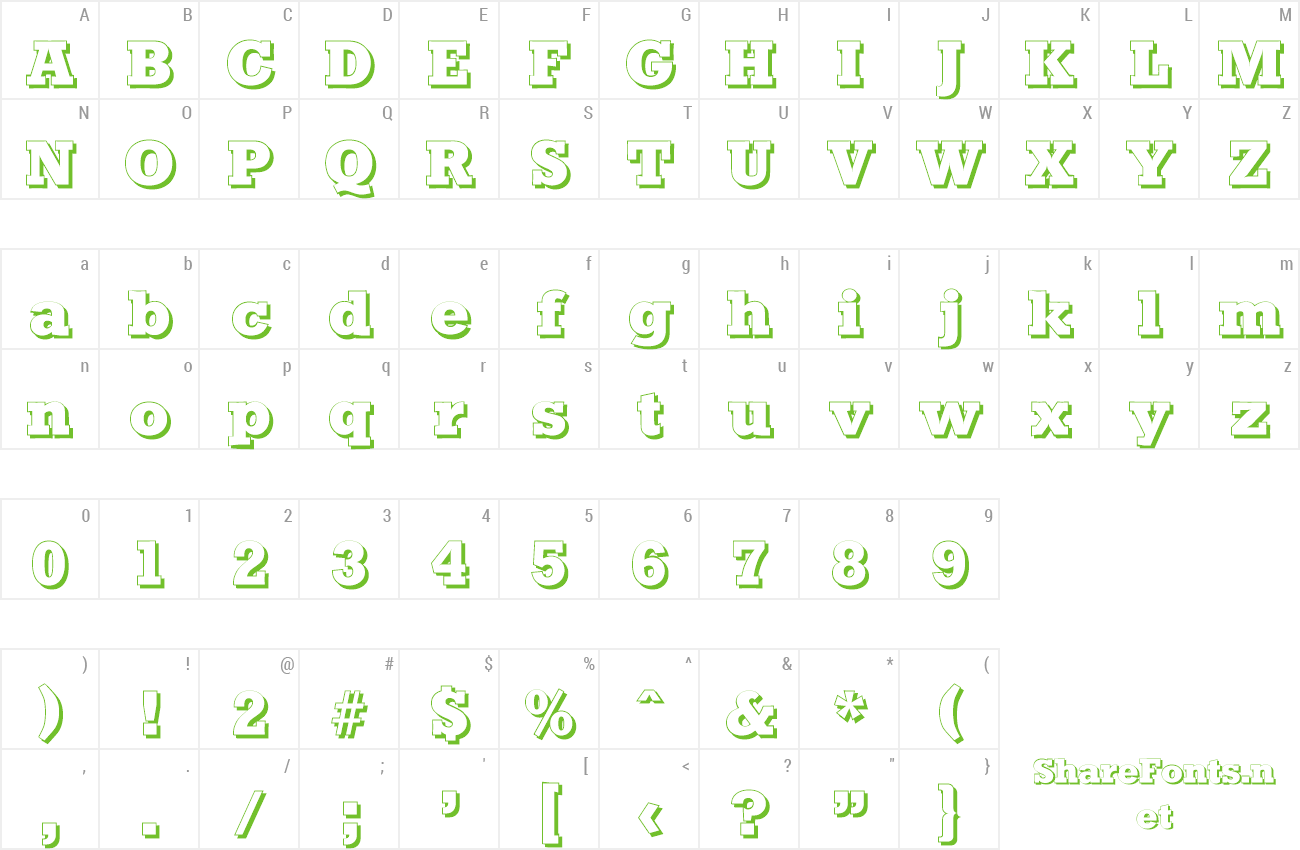 Font EugeneBeckerShadow-ExtraBold preview