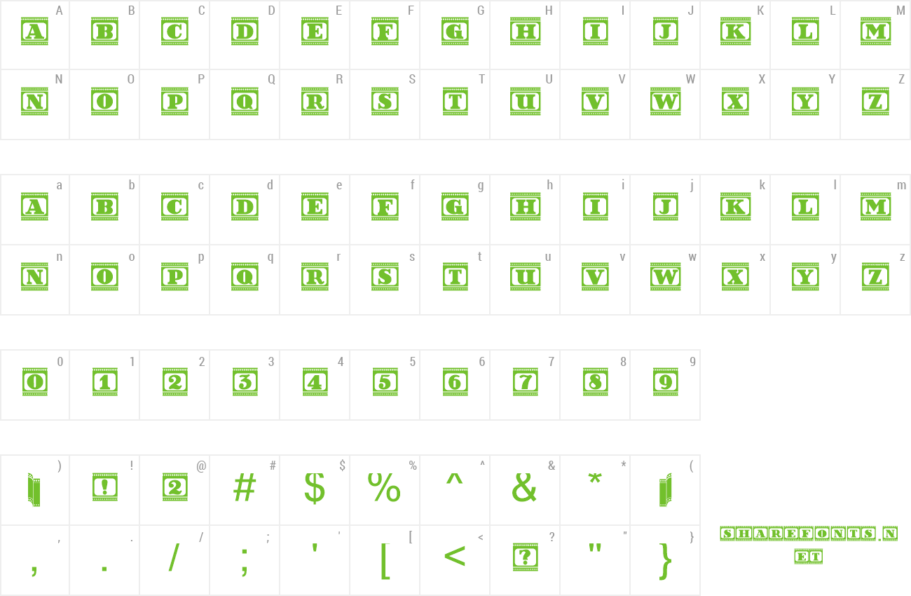 Font Film Letters preview