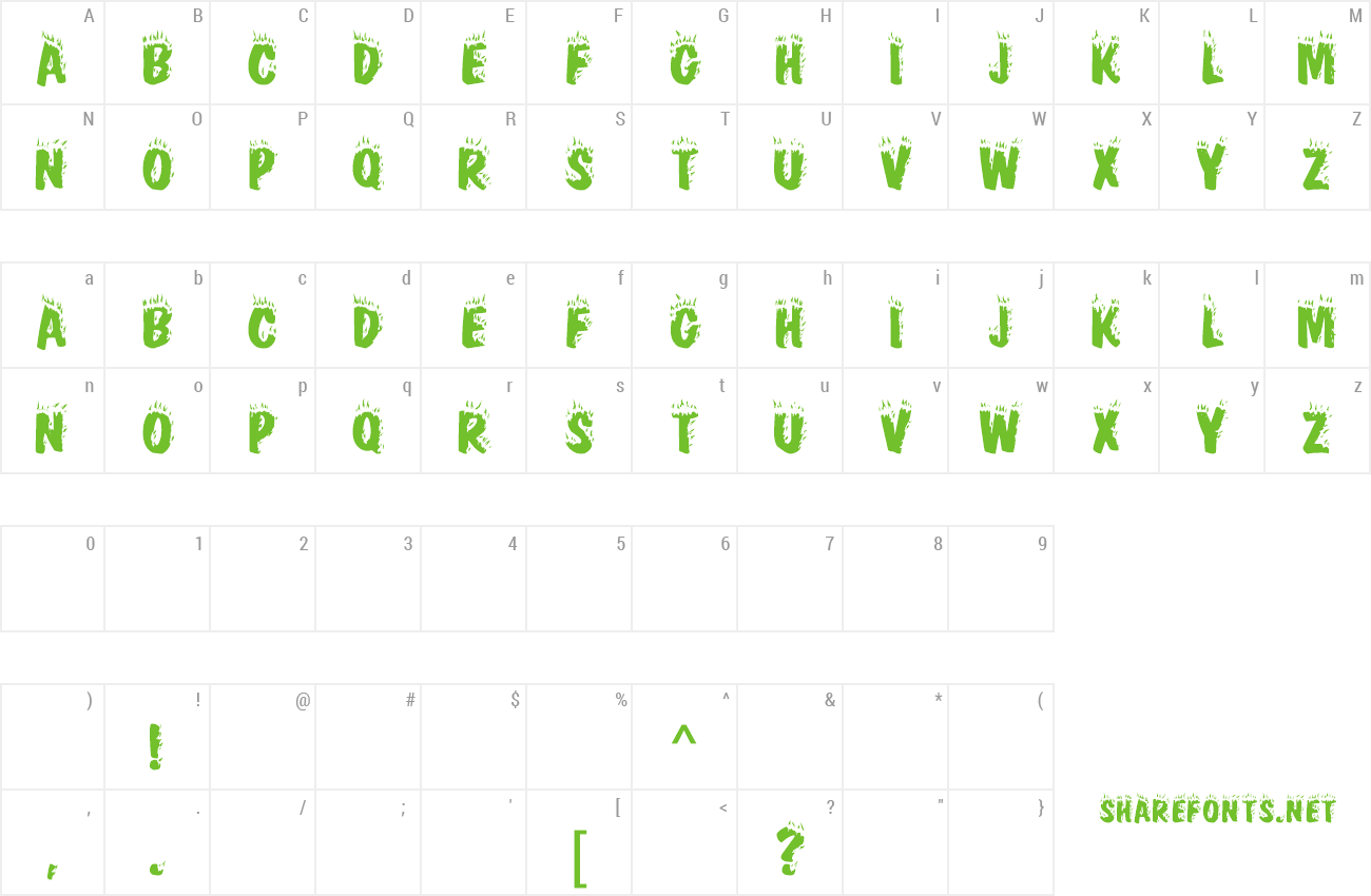 Font Flames FC preview