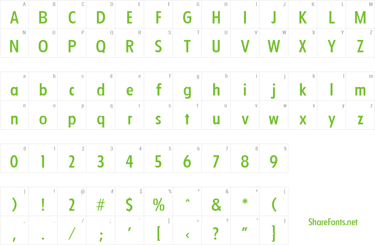 Font Florida-Serial-Medium preview