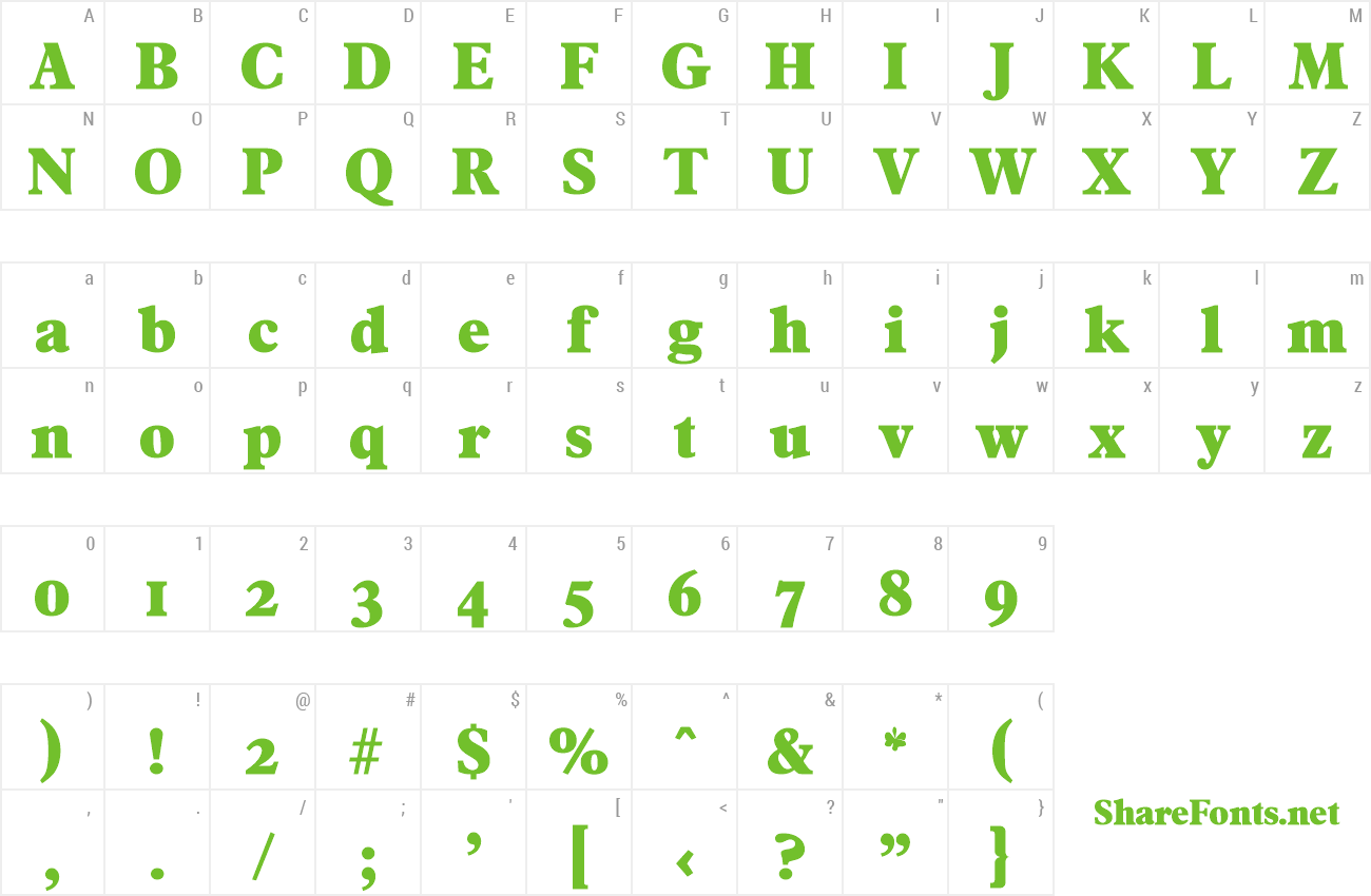 Font Francisco-Serial-Heavy preview