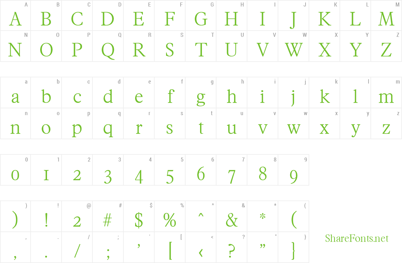 Font Francisco-Serial-Light preview