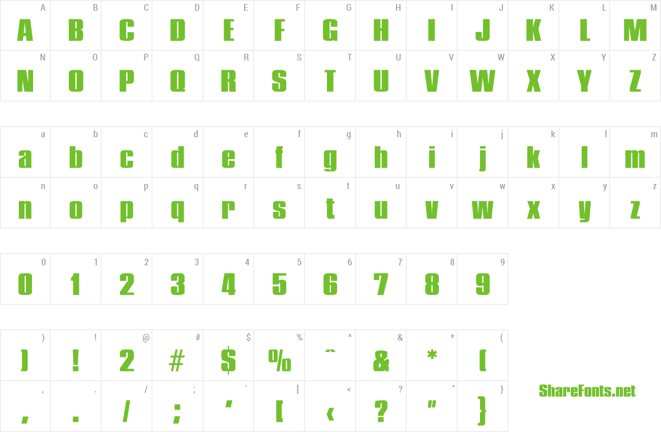 Font FrankBecker-Heavy preview