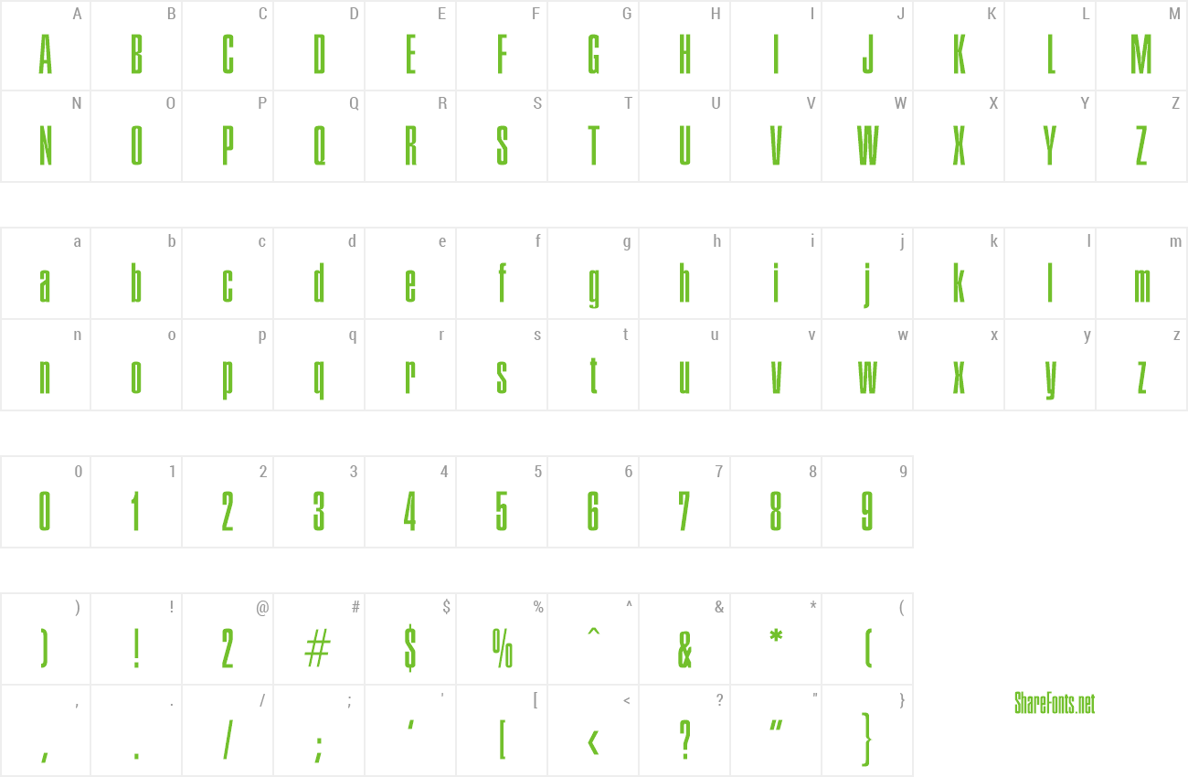 Font FrankBecker-Light preview