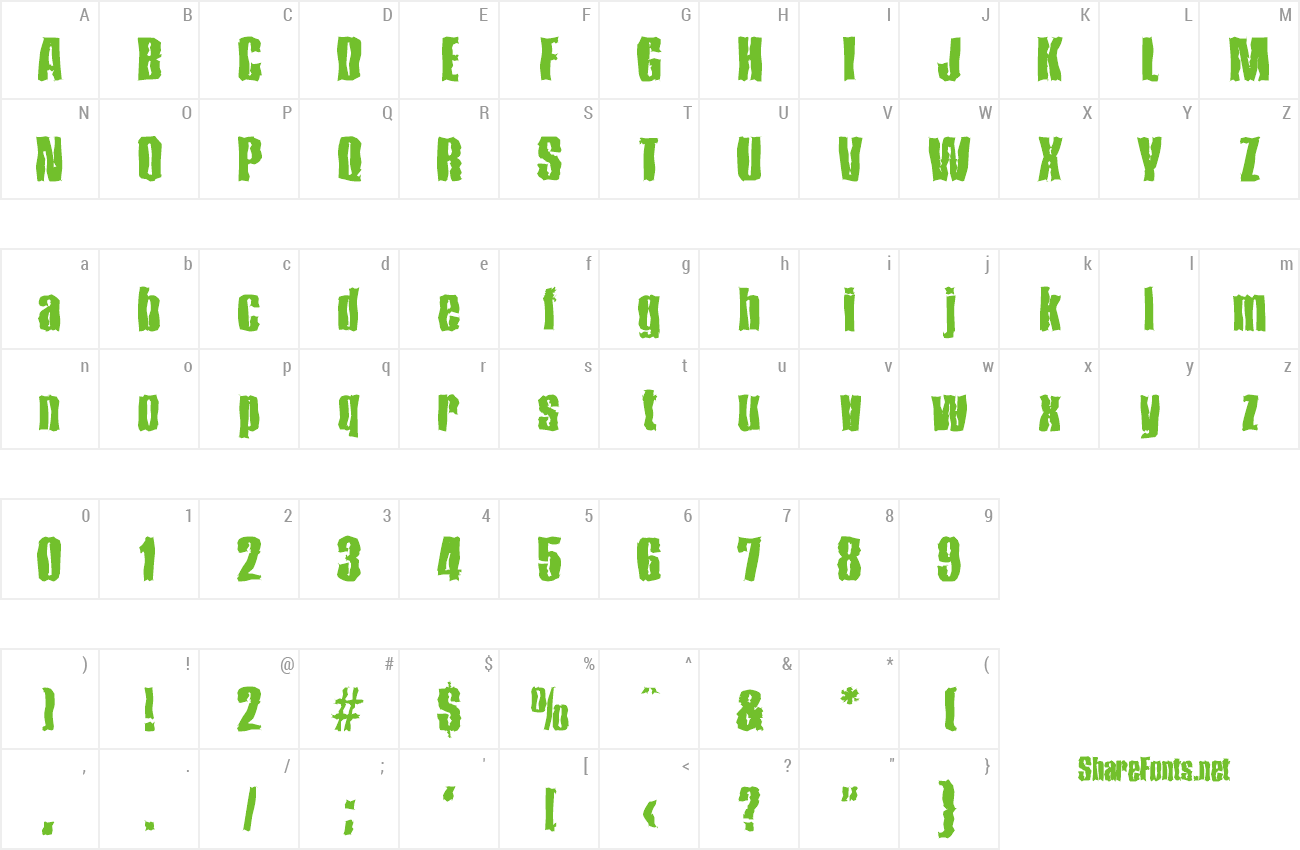 Font FrankBeckerRandom-ExtraBold preview