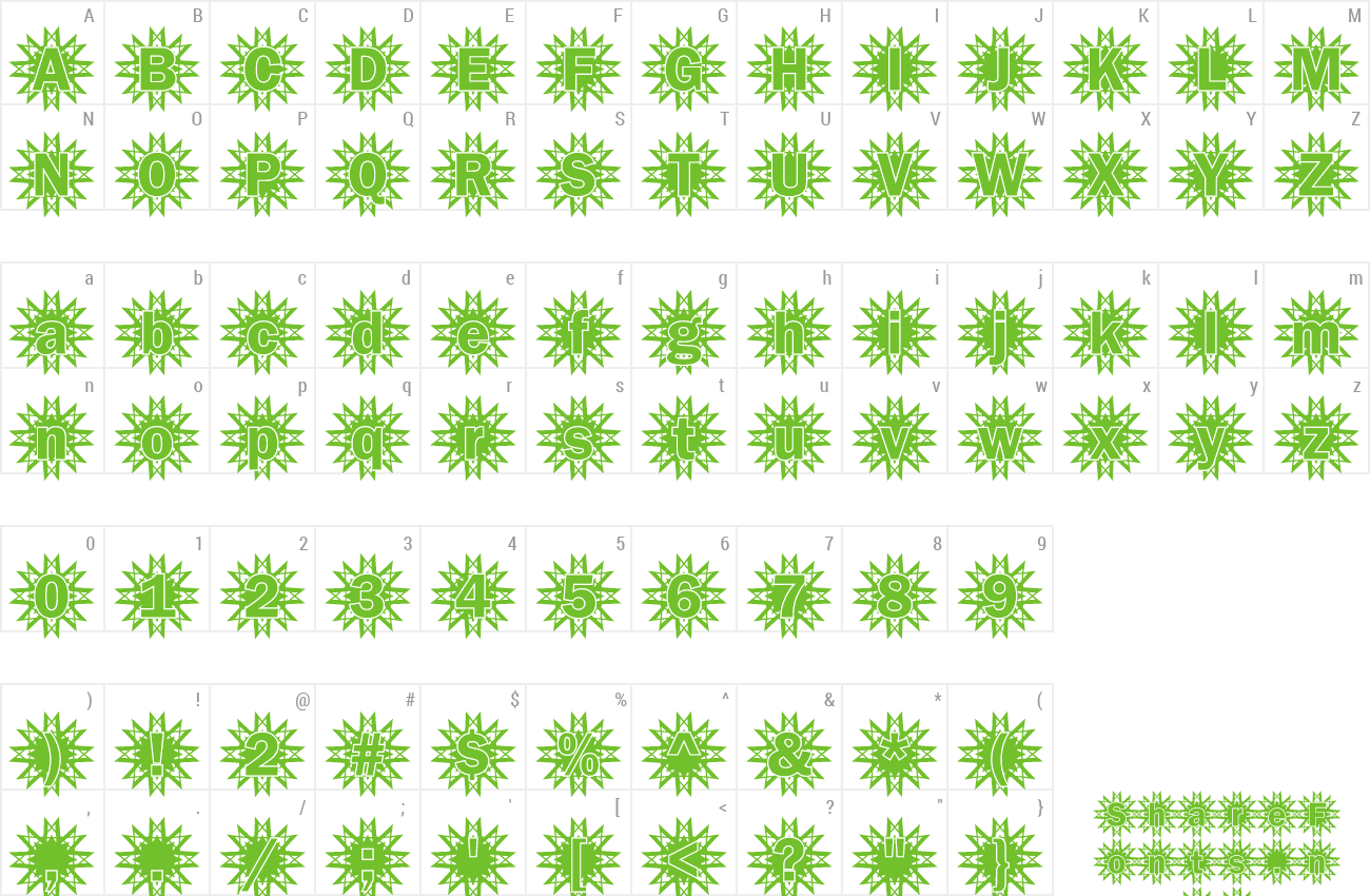 Font Franklin50 Becker preview