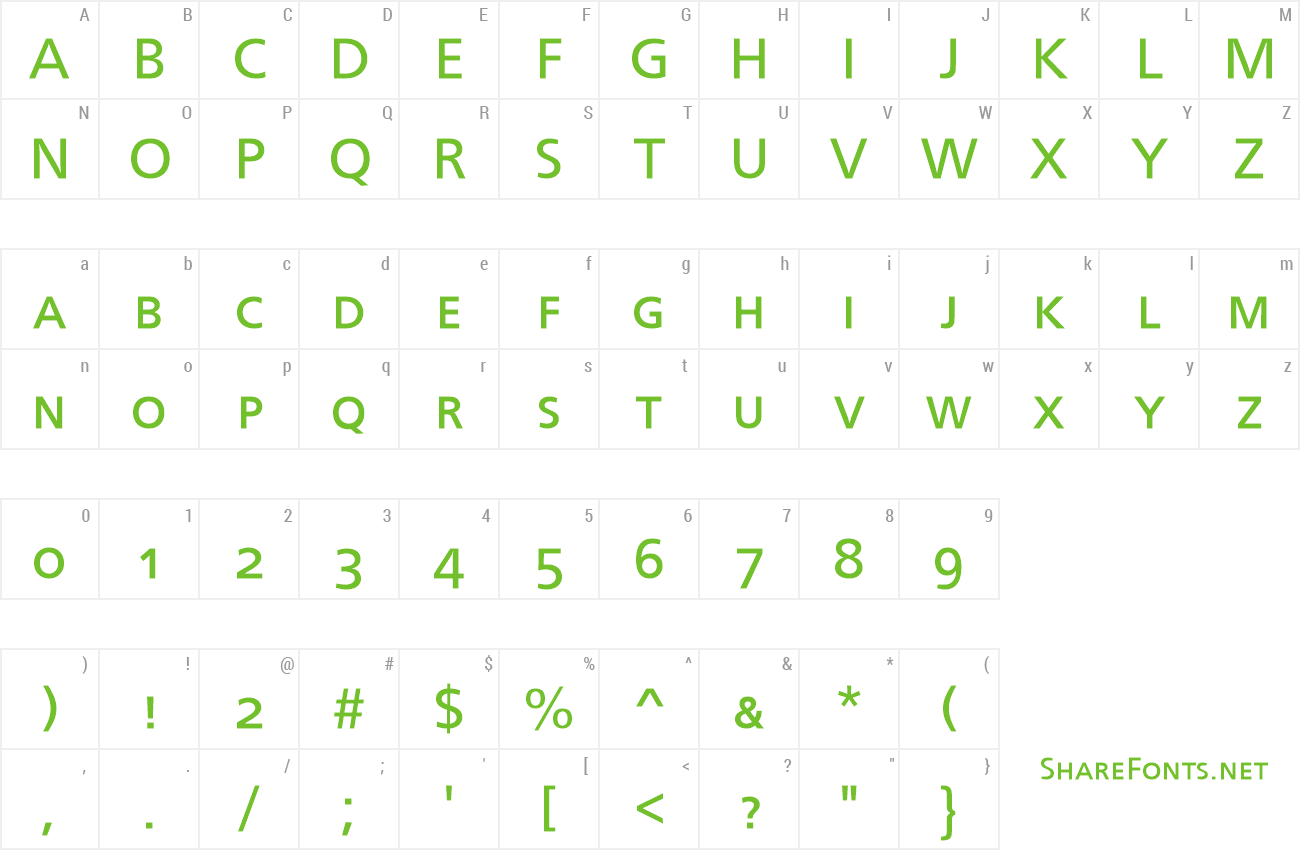 Font FrontPageSmc preview