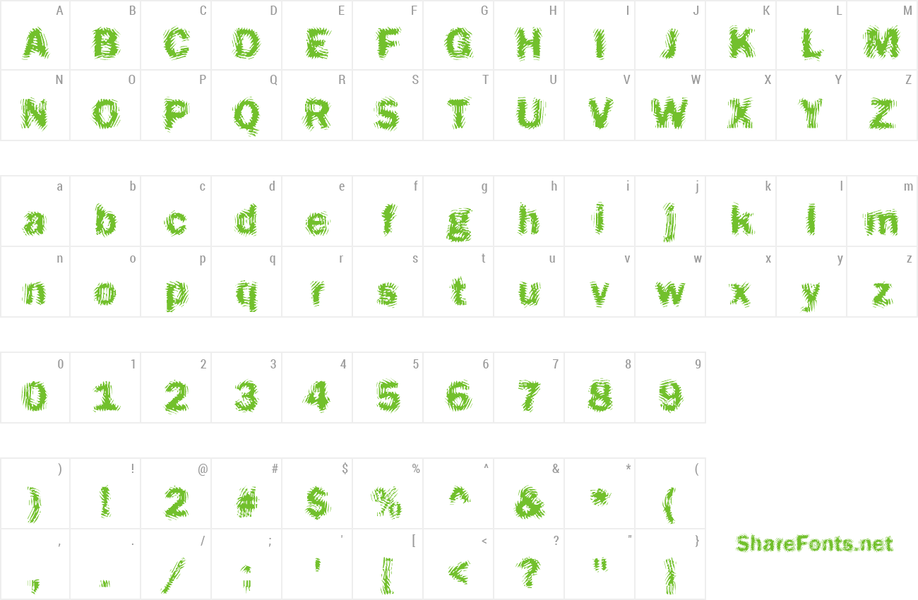 Font Funky17 Becker preview