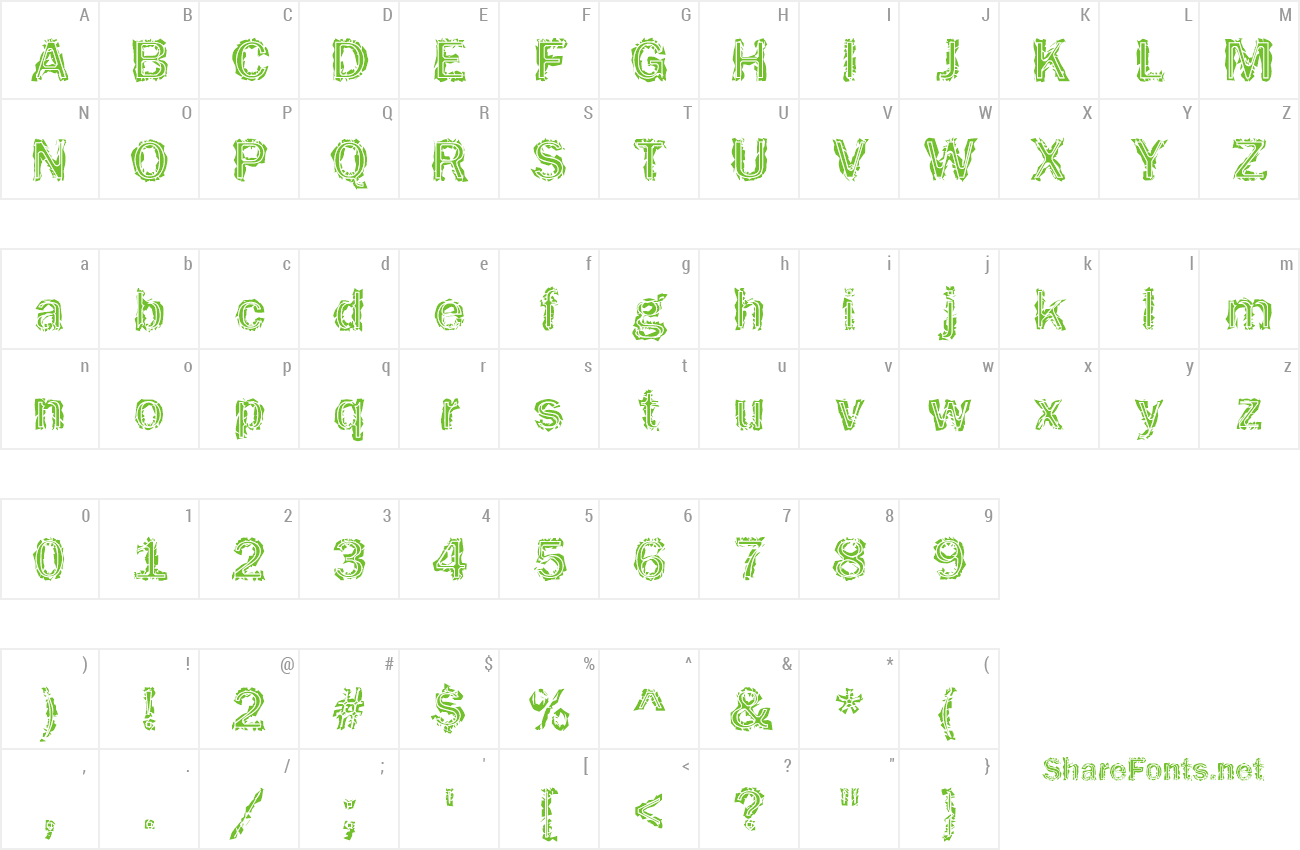 Font Funky32 Becker preview