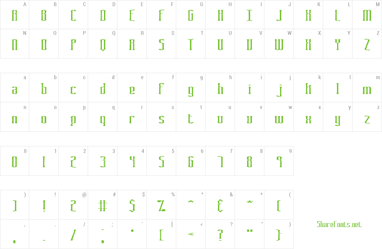 Font Graveyard preview