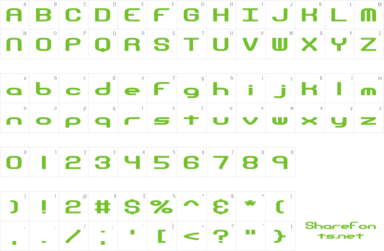 Font Hyperion preview